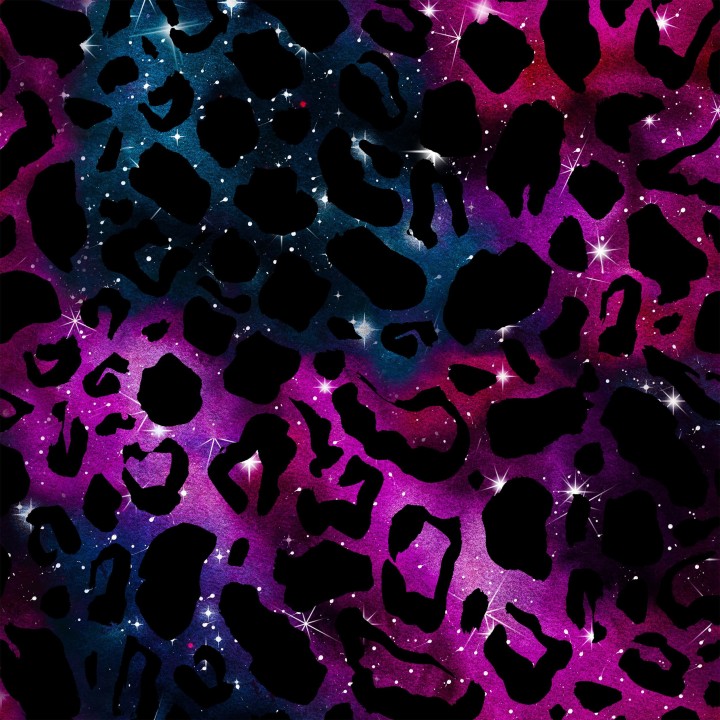 Tela animal print leopardo morado preventa