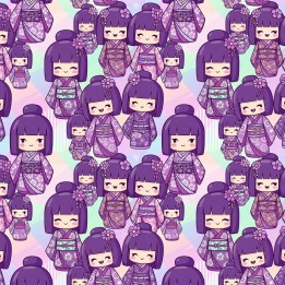 Tela Kokesi morado preventa