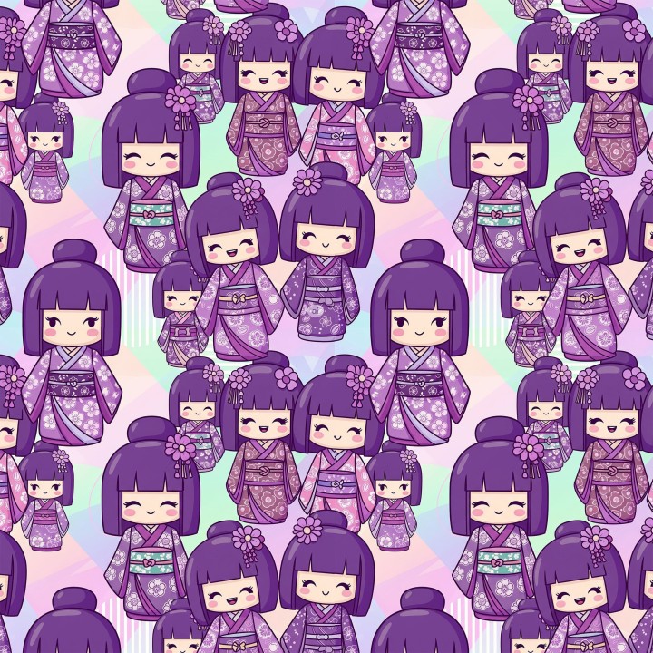 Tela Kokesi morado preventa