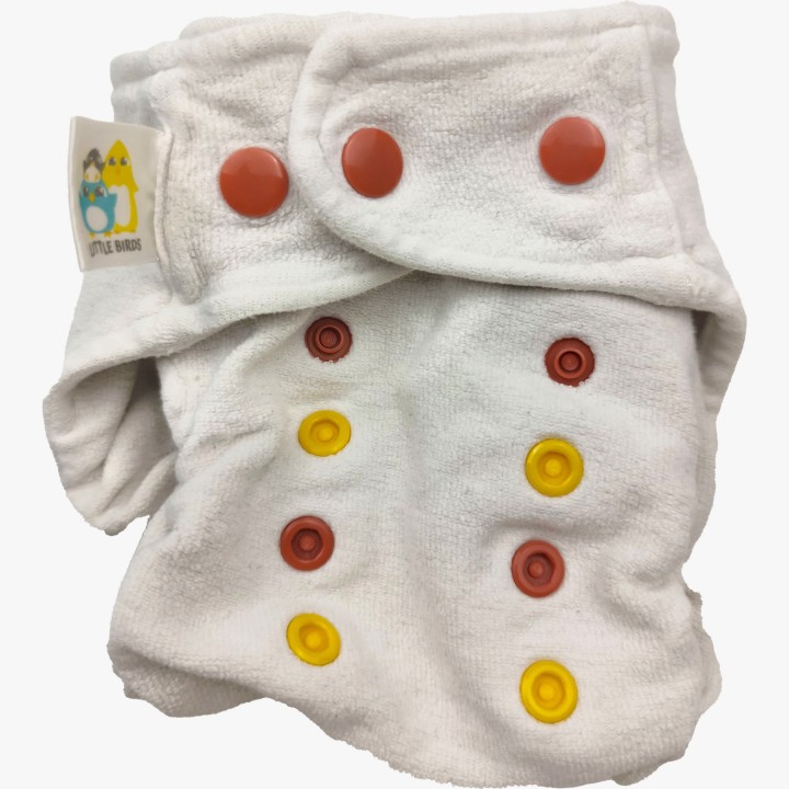 Ajustado bolsillo Little Birds Os blanco