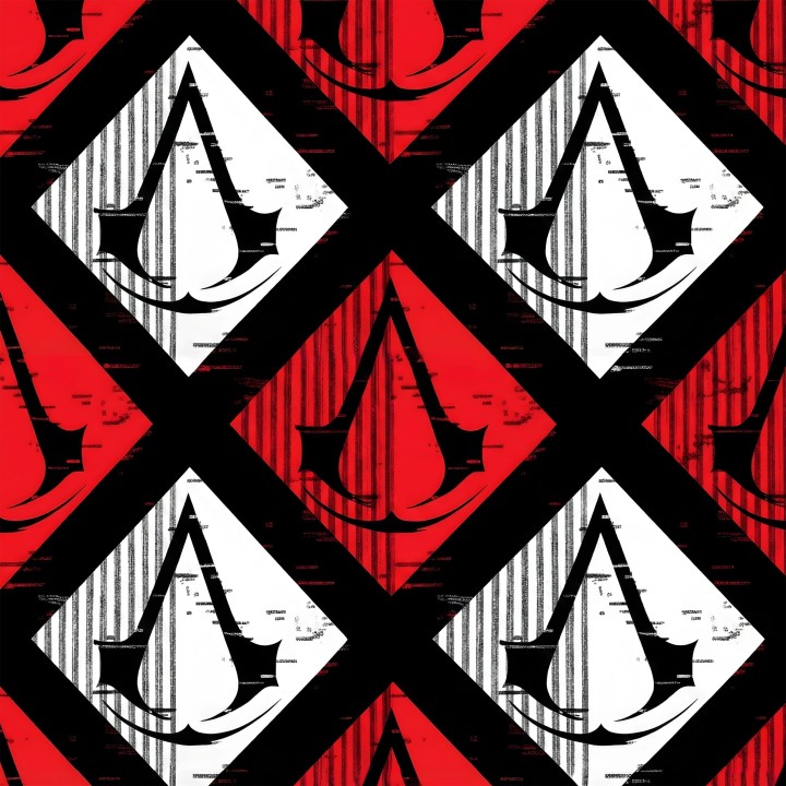 Tela Assassin Creed rojo preventa