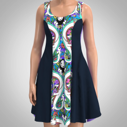 Vestido Brisa preventa · sin mangas, con vuelo