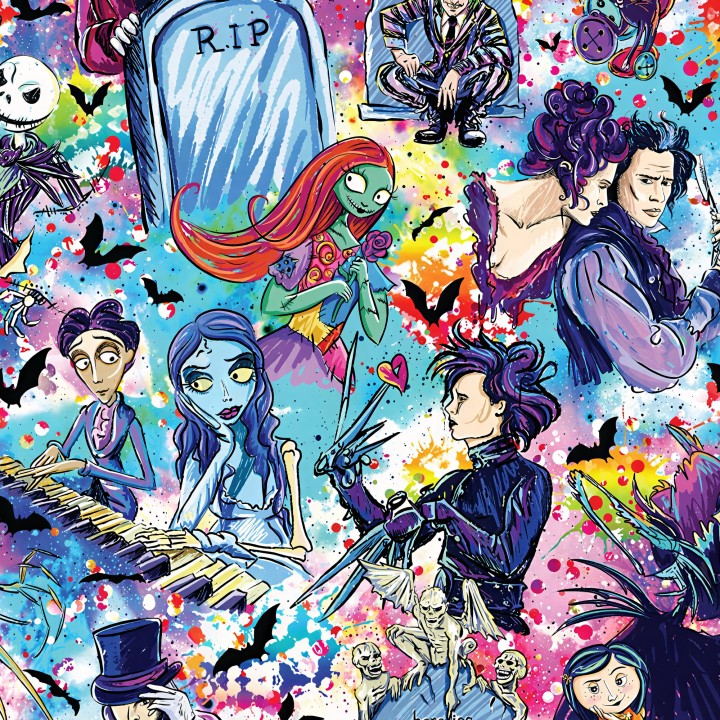 Tela Tim Burton preventa | Telas Molonas Patiss