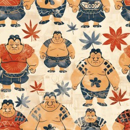 Tela japonesa sumos preventa