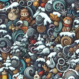 Tela navidad cachivaches preventa