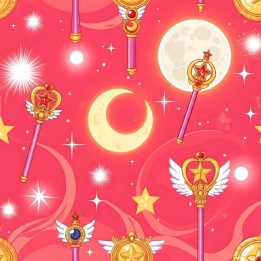 Tela Sailor Moon rosa preventa