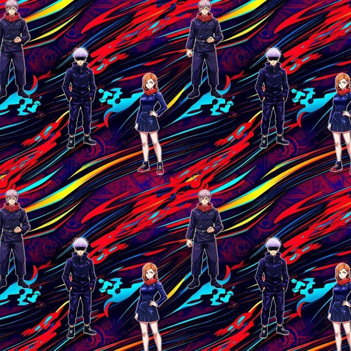 Tela jujutsu kaisen personajes preventa