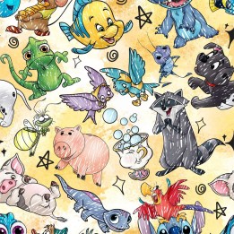 Tela bichitos disney preventa