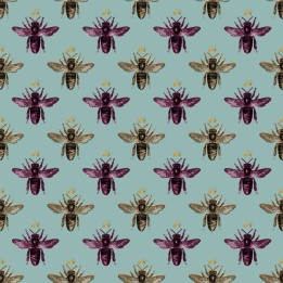 Tela abejas menta preventa