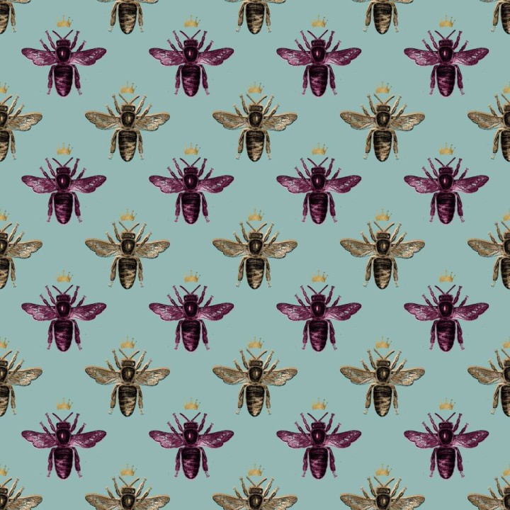 Tela abejas menta preventa