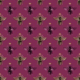 Tela abejas fucsia preventa