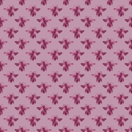 Tela abejas rosa preventa