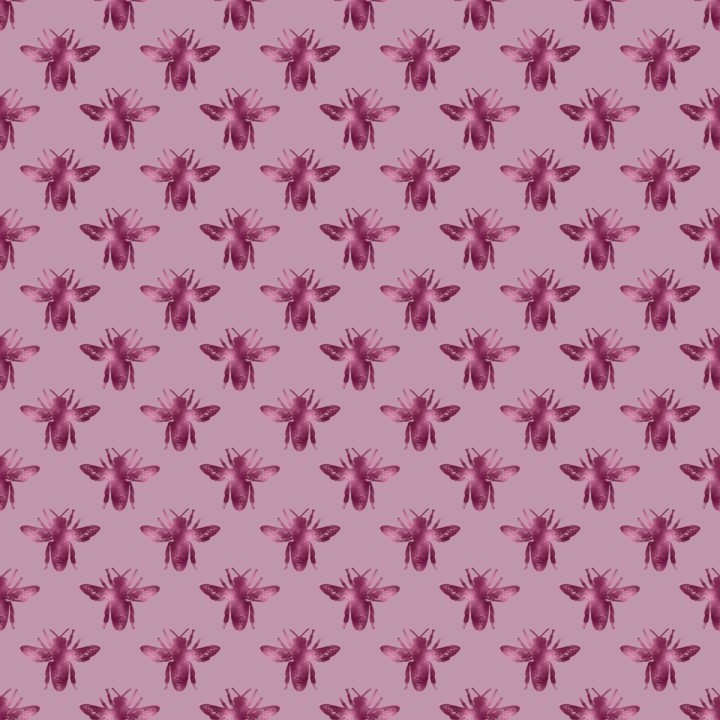 Tela abejas rosa preventa