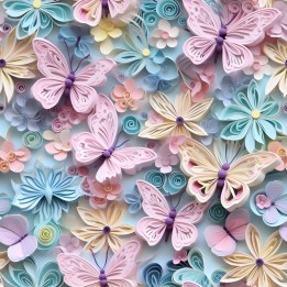 Tela mariposas 3D preventa