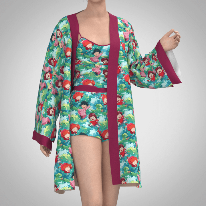 Tela ponyo bosque preventa