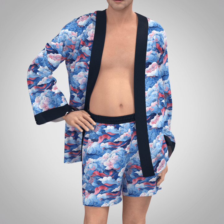 Tela japonesa nubes preventa
