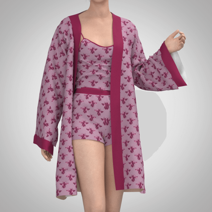 Tela abejas rosa preventa